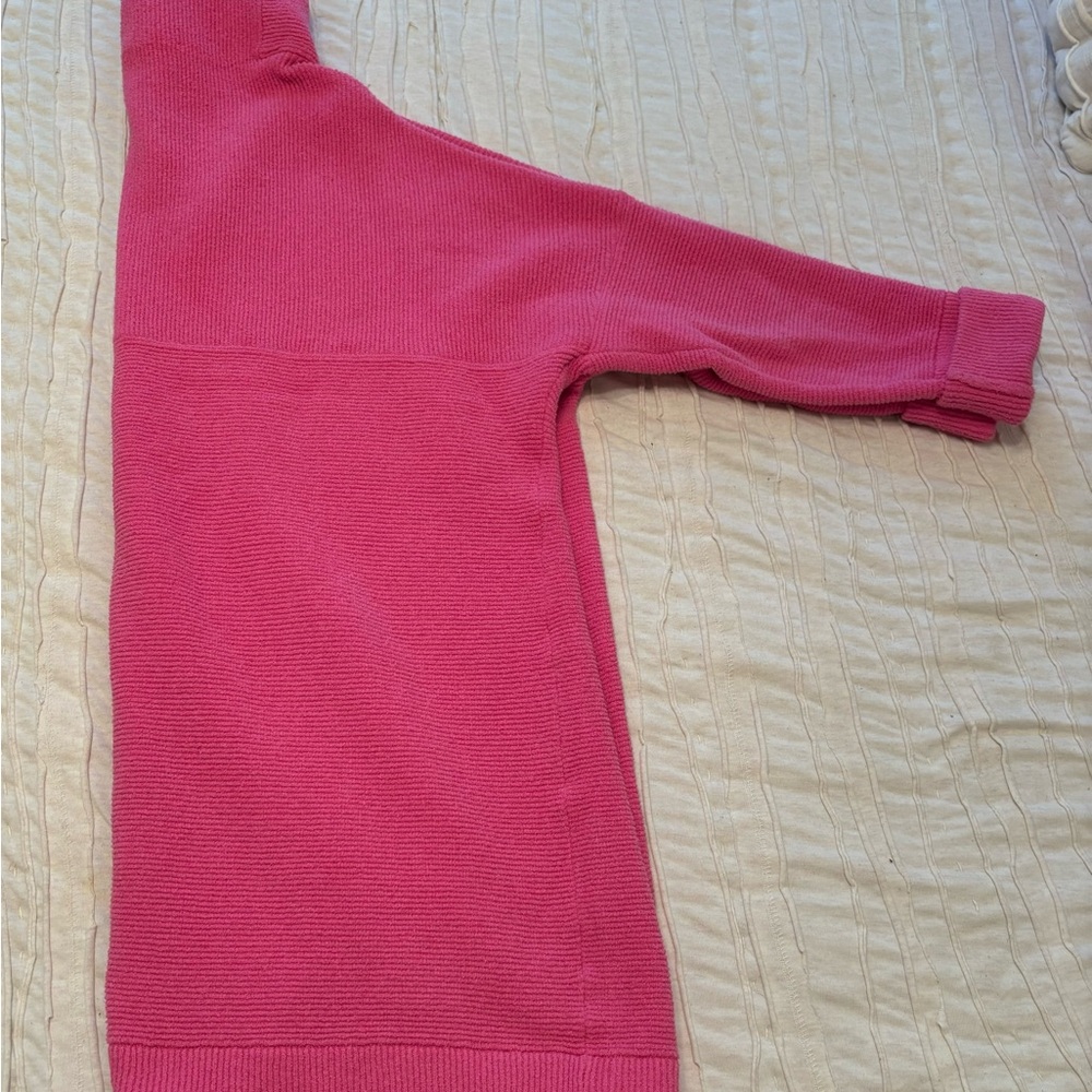 Free People Ottoman Pink Cowl Neck Sweater - Picture 2 of 9